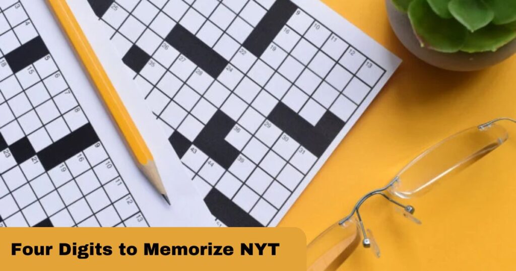 Four Digits to Memorize NYT Crossword Clue Answer at Sakak